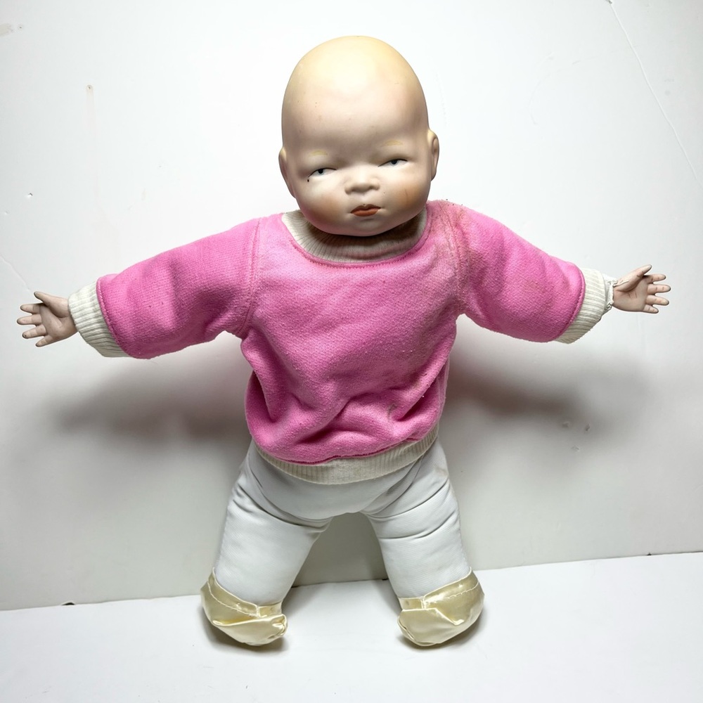 Antique Estate Bisque Porcelain Doll